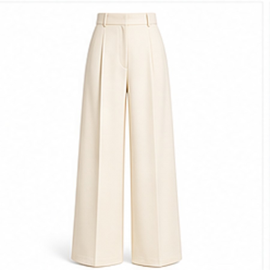Wide Leg Tailored Trousers