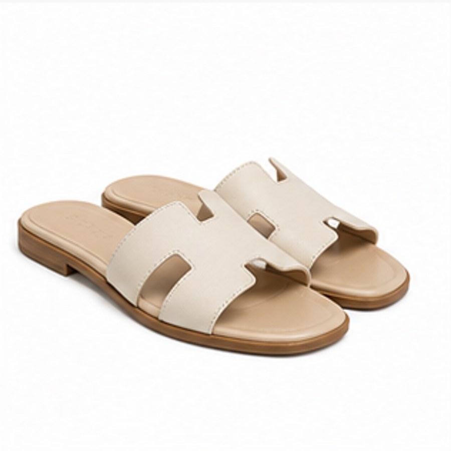 Soft Beige Slides